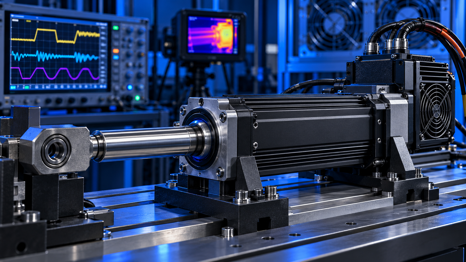 Ball screw, linear bearings and servo electric cylinder components