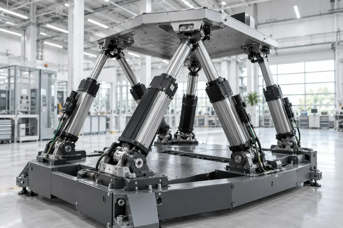 Illustrative multi-axis motion platform for testing and simulation