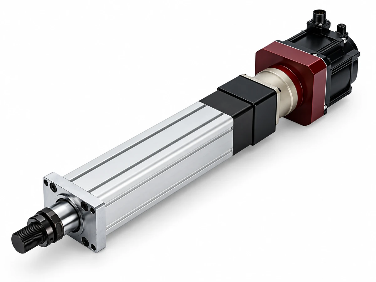 NEFEIT inline servo electric cylinder with motor aligned to the screw axis