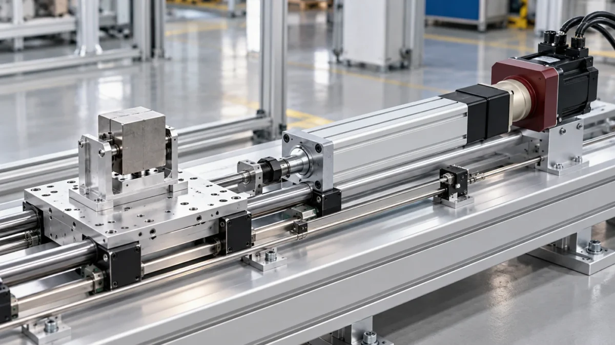 NFT94 servo application concept: Test benches: move the guided measurement carriage