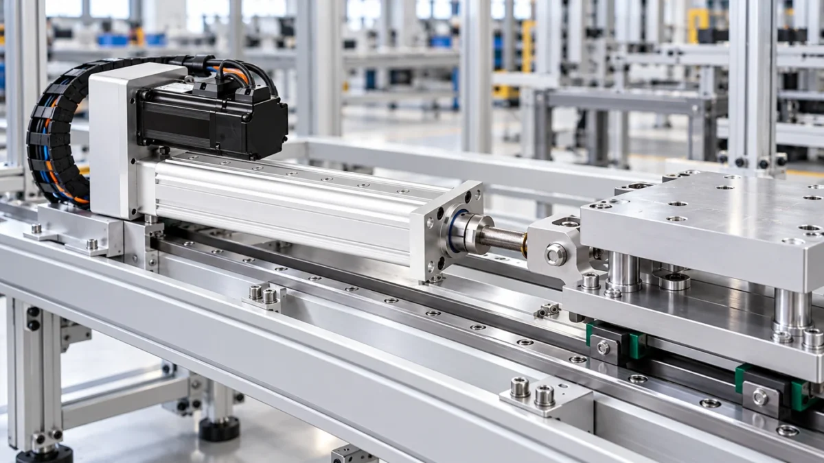 NFT94 servo application concept: Long-travel shuttles: preserve access beside the axis