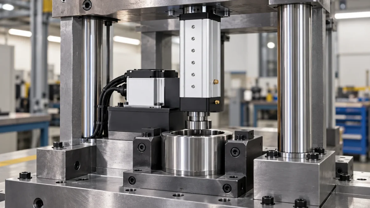 NFT220 servo application concept: Large assembly fixtures: support the tool and workpiece