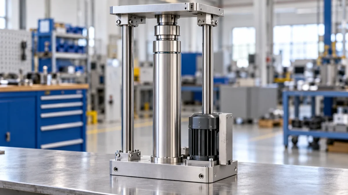 NFTDJ servo application concept: Telescopic lifting: guide the platform independently