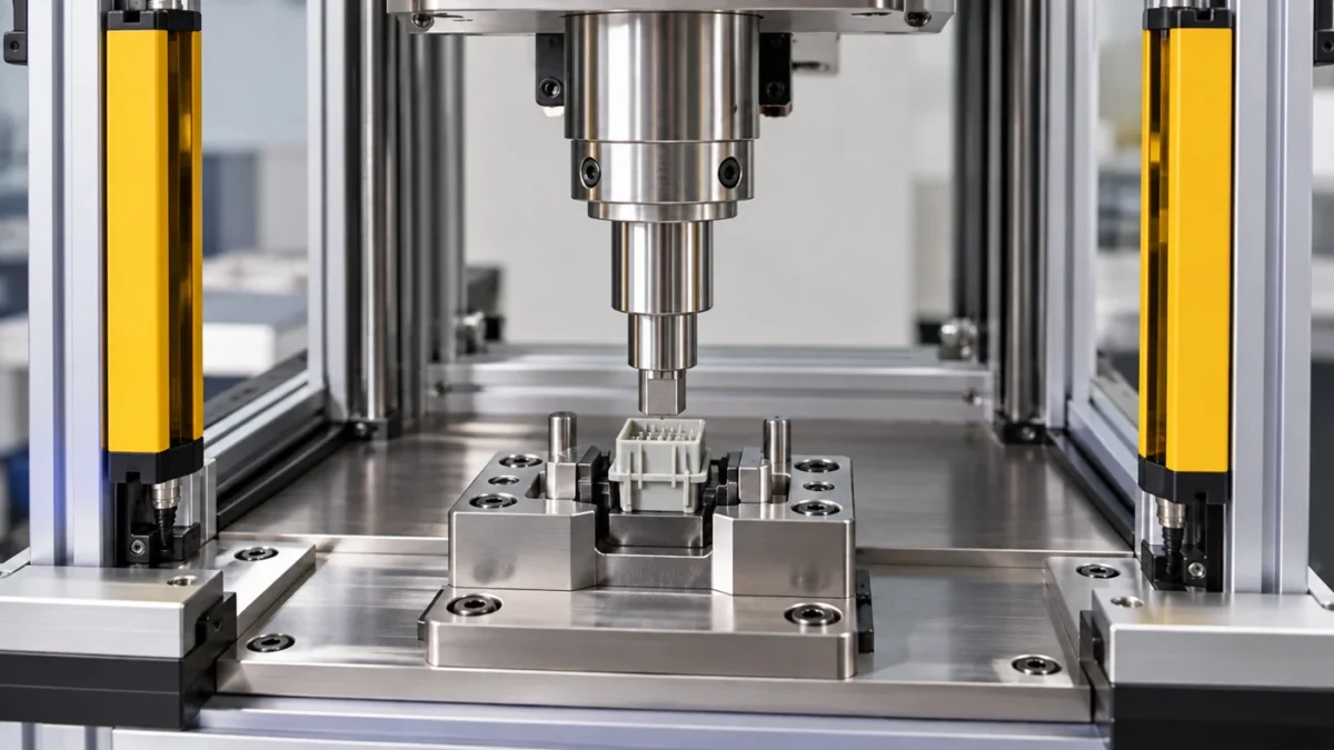 Closed-Loop Press 500 kgf servo application concept: Connector insertion: control contact and seating