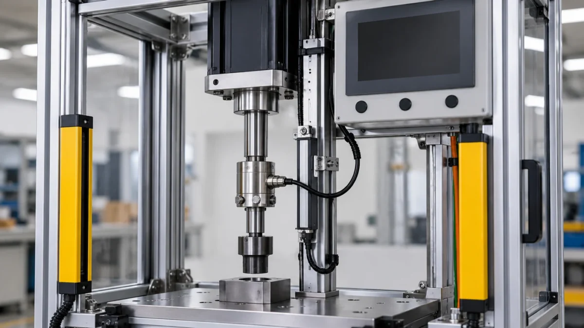 Servo Press Integration servo application concept: Feedback integration: measure at the process load path