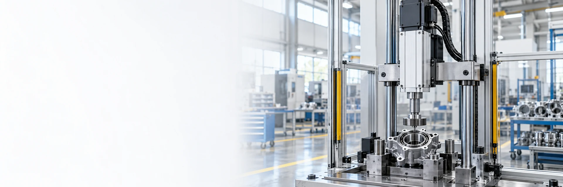 Illustrative servo electric cylinder press for controlled bearing assembly